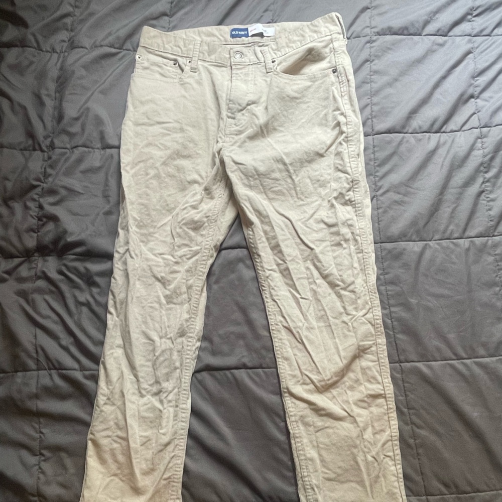 Men's Old Navy Cream Corduroy Pants